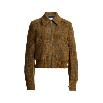 Tailored Wool-Blend Tweed Jacket
