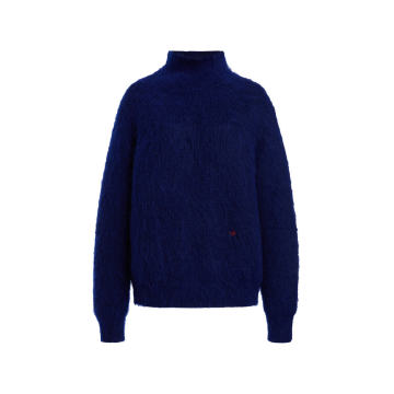 Wool And Mohair Blend Turtleneck Top