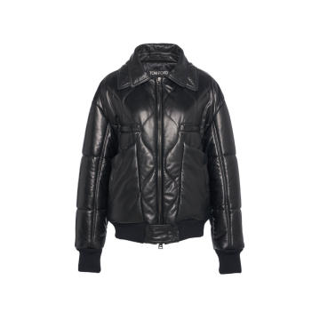 Nappa Leather Puffer Jacket