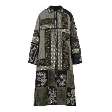 Hera Embroidered Patchwork Coat