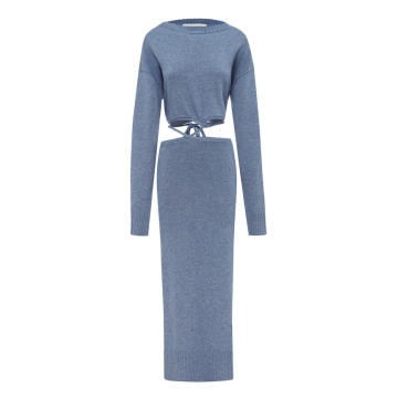 Wool-Cashmere Midi Dress
