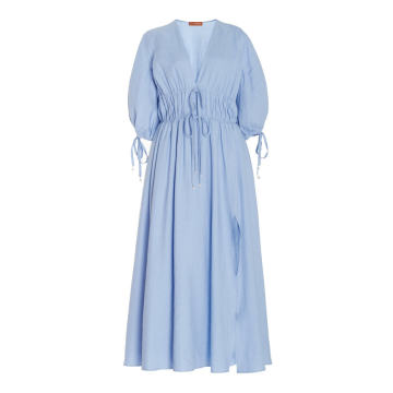 Donrine Linen-Blend Dress