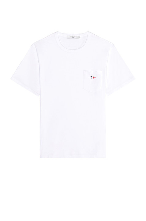 Tricolor Fox Patch Classic Pocket Tee-Shirt展示图