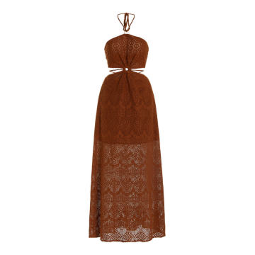 Georgiana Crocheted Cotton-Blend Maxi Dress