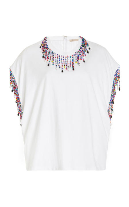 Beaded Cotton Jersey Top展示图