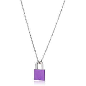 18k Gold Lock Necklace