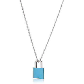 18k Gold Lock Necklace