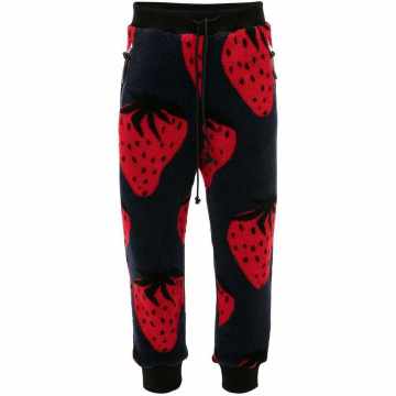 草莓印花运动裤