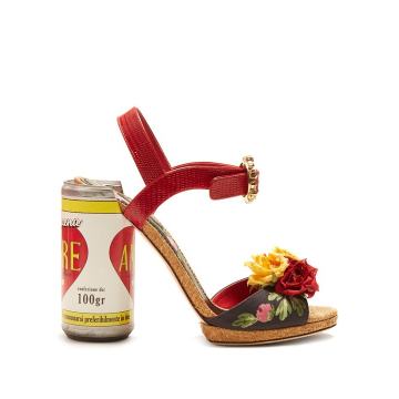 Amore floral-embellished sandals