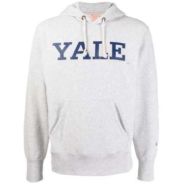 Yale 印花抽绳连帽衫