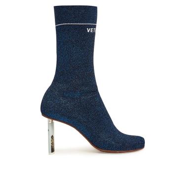 Lighter-heel sock ankle boots