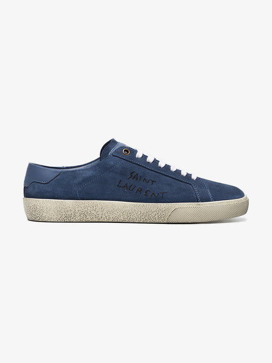 Blue Court Classic suede sneakers展示图