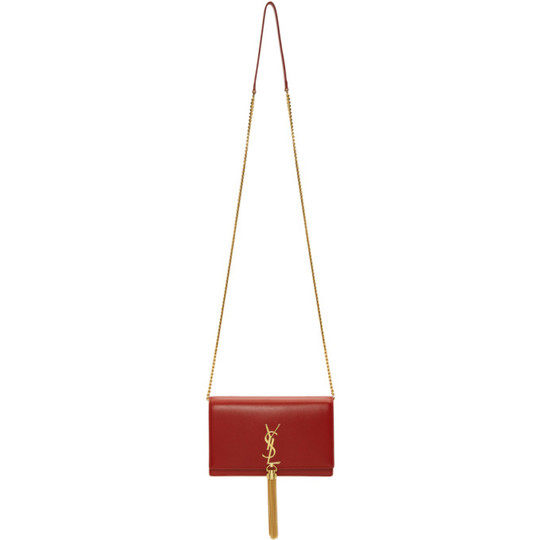 Red Kate Tassel Chain Wallet Bag展示图