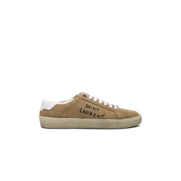 Embroidered Suede Court Classic Sneakers
