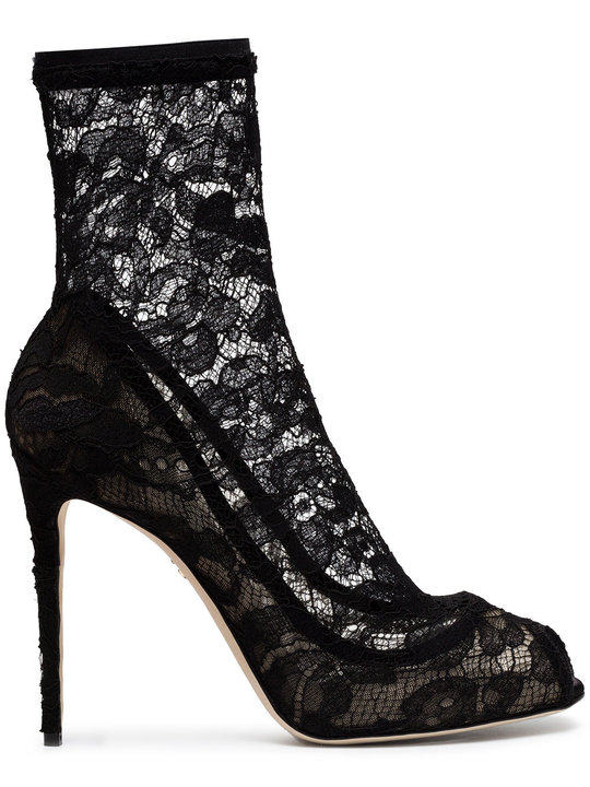 Stretch Lace Sock Boots展示图
