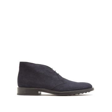 Lace-up suede desert boots