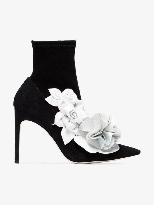 Black Suede lilico Flower 105 boots展示图