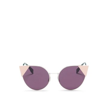 LEI三角形装饰猫眼太阳眼镜