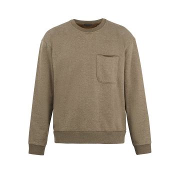 Patch-pocket cotton-blend sweatshirt