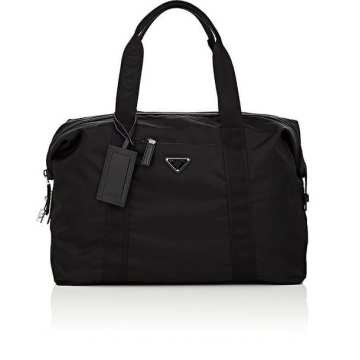 Small Leather-Trimmed Duffel Bag