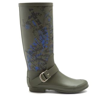 Graffiti-print rain boots