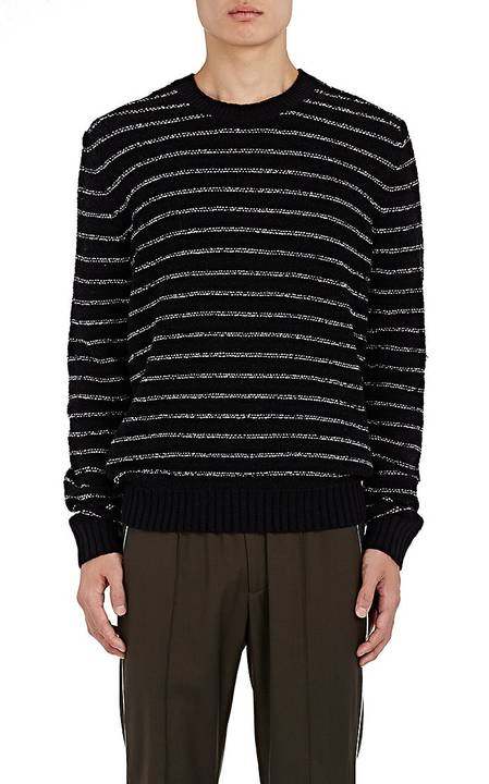 Striped Bouclé Wool-Blend Sweater展示图