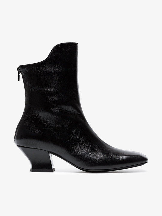 Black Han 50 leather ankle boots展示图