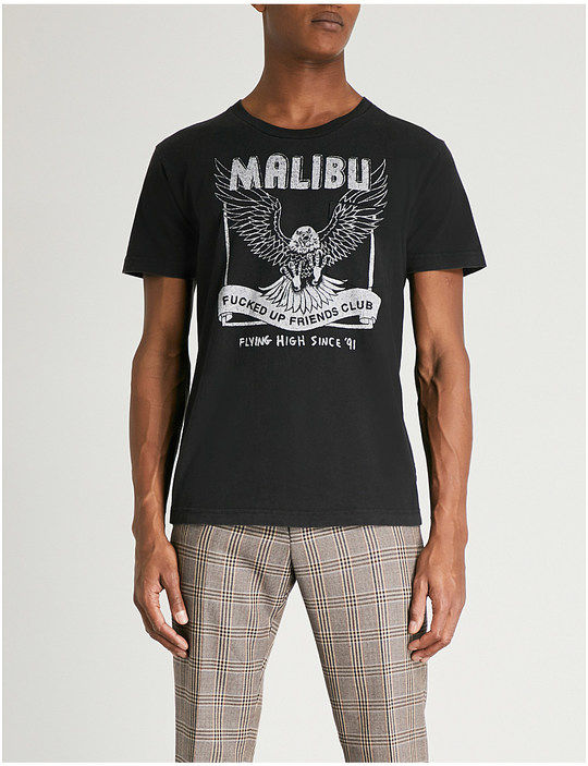 malibu 针织棉 t 恤