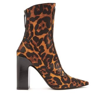 Timeless point-toe satin boots