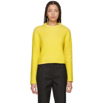 Yellow & White Melange Sweater