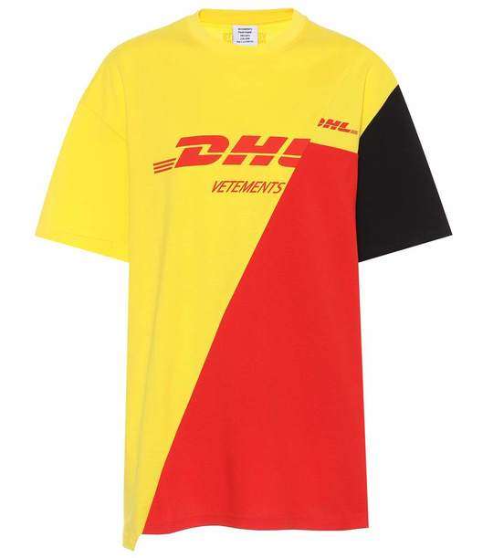 DHL印花棉质T恤展示图