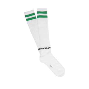Always-intarsia cotton-blend socks
