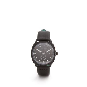 MK I Pilot stainless-steel and leather watch