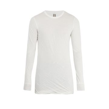 Long-sleeved cotton-jersey T-shirt
