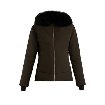 Gardena II fur-trimmed hooded ski jacket