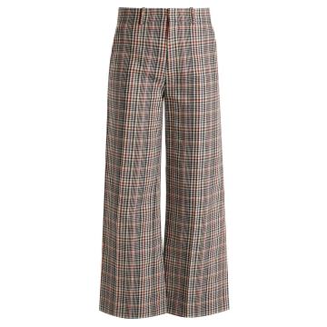 Ferrandi Prince of Wales-checked trousers