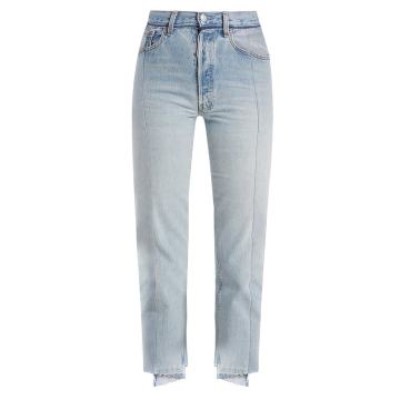 Reworked straight-leg cropped jeans Reworked straight-leg cropped jeans