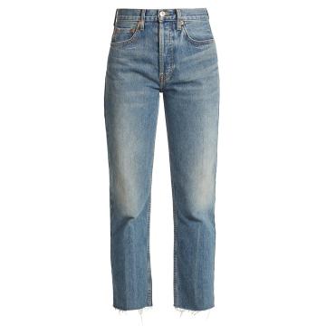 Rigid Stove Pipe high-rise jeans