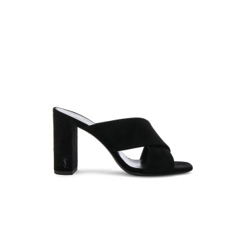 Loulou Suede Pin Mules