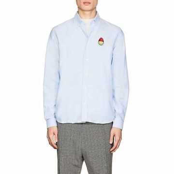 Smiley-Patch Cotton Oxford Shirt
