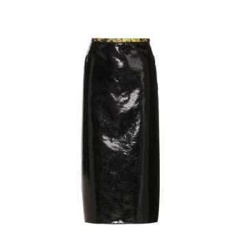 High-shine skirt
