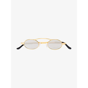 gold Doris oval sunglasses
