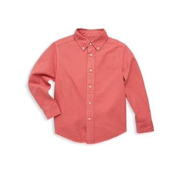 Toddler's, Little Boy's &amp; Boy's Cotton Button-Front Shirt