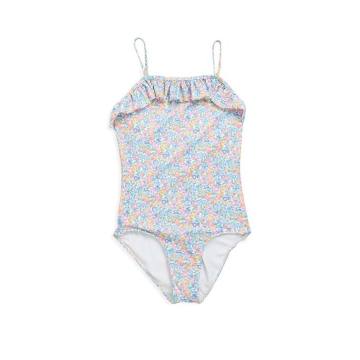 Toddler's Floral One-Piece Swimsuit