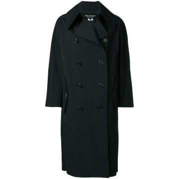 straight-fit button coat