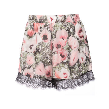 Margo floral print lace shorts