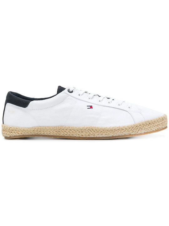 raffia sole lace-up sneakers展示图