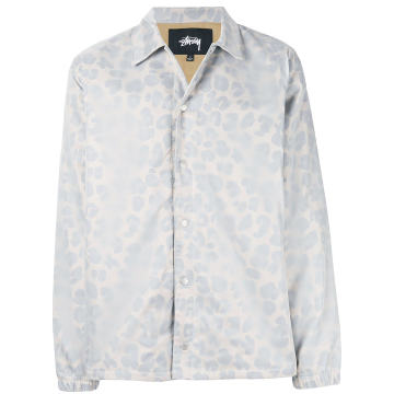 leopard print shirt jacket