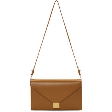 Brown Envelope Chain Bag