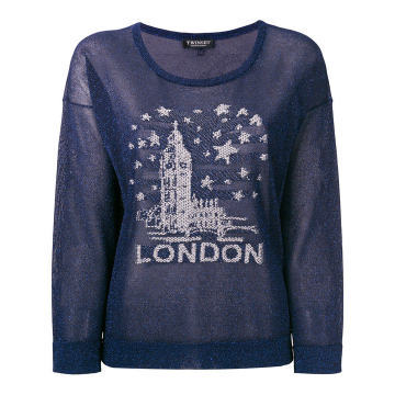 London刺绣毛衣